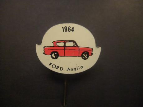 Ford Anglia (opvolger van de Ford Escort) 1964 rood